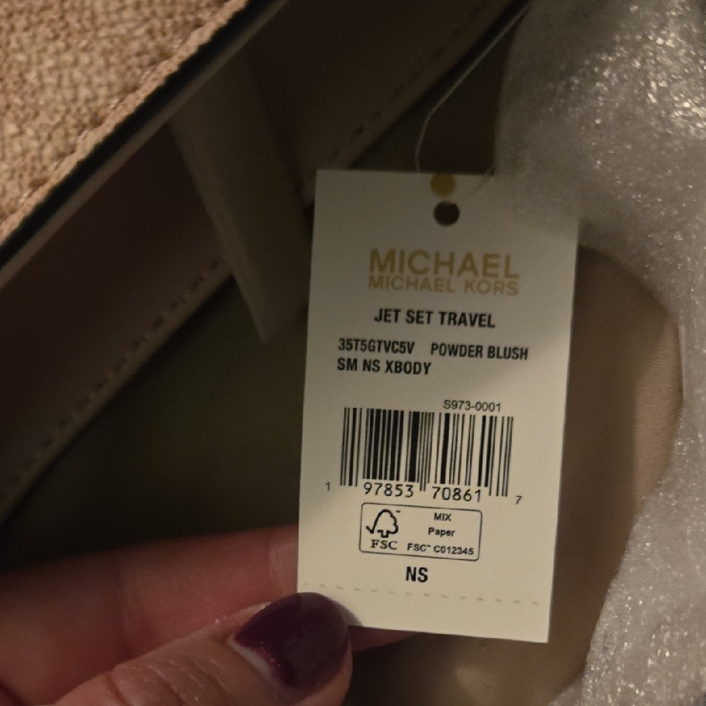 NWT Michael Kors Blush Crossbody Bag - Picture 8 of 9